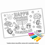 Lot de 5 sets de table jetables Hanukkah