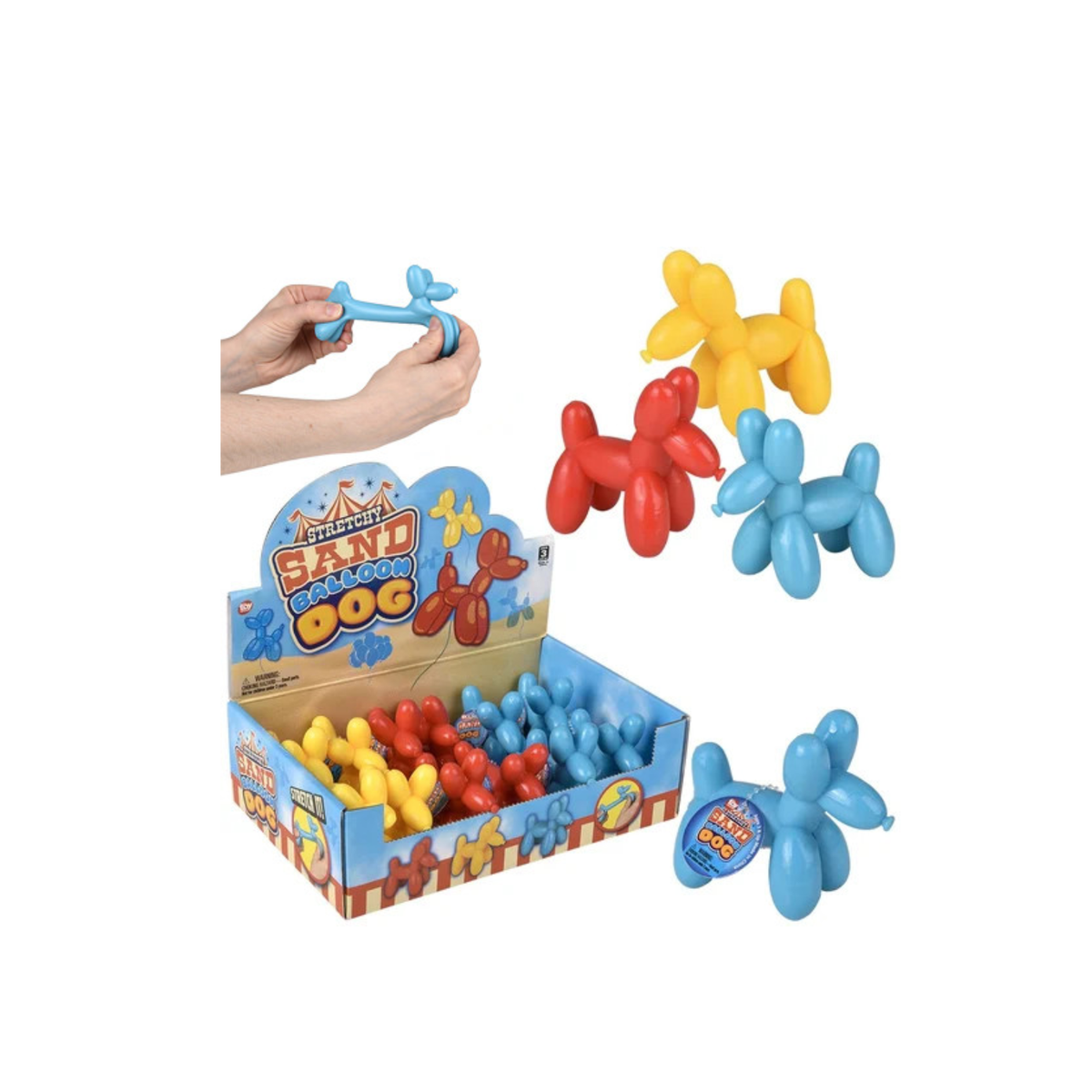 3.5" Stretchy Sand Balloon Dog