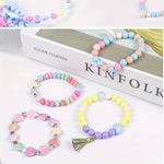 Perles en silicone couleur bonbon