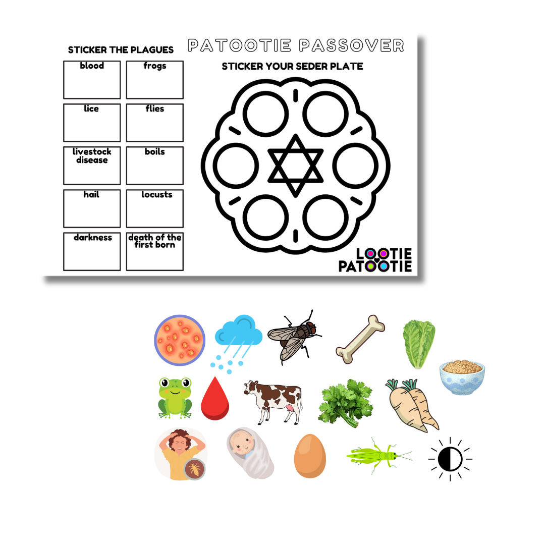 Set de table d'activités autocollantes de Pâques