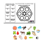 Set de table d'activités autocollantes de Pâques
