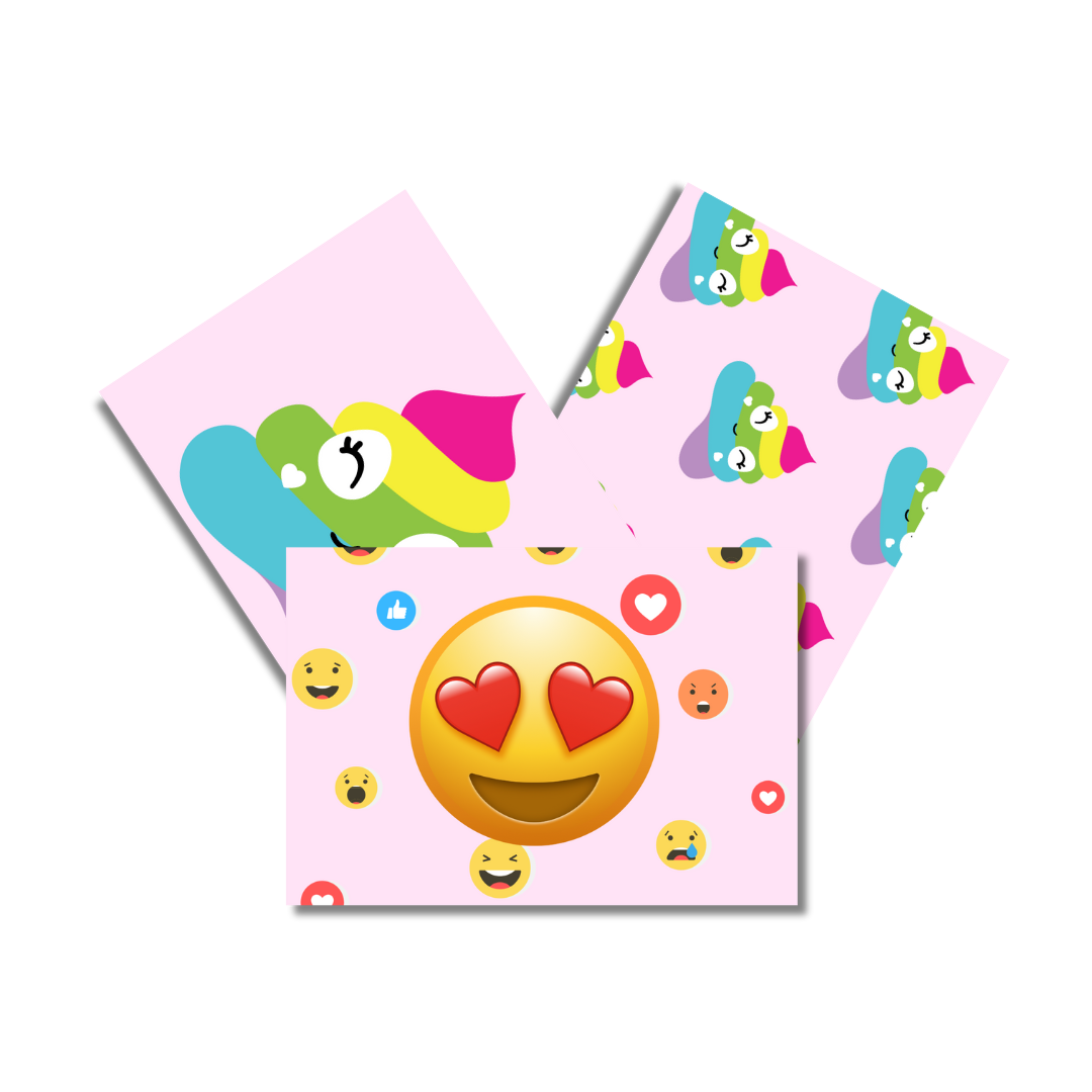 Packs de cartes de Saint-Valentin Emoji