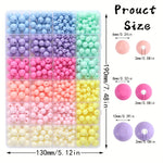 Perles en silicone couleur bonbon