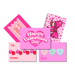 Packs de cartes de Saint-Valentin preppy