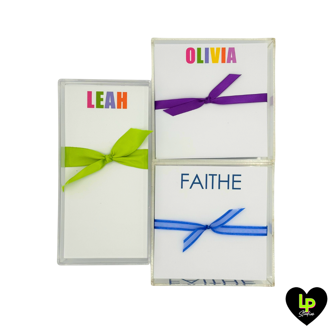 Acrylic Custom Stationary Set