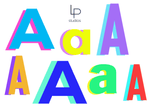 Autocollants lettres monogramme