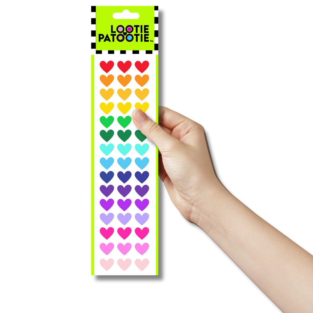 Bande de stickers Cœurs