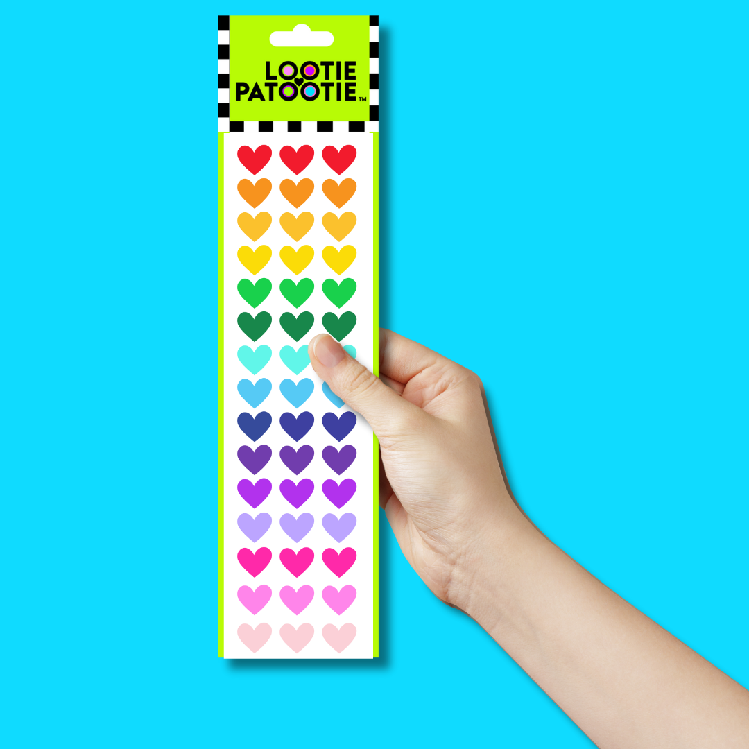 Bande de stickers Cœurs