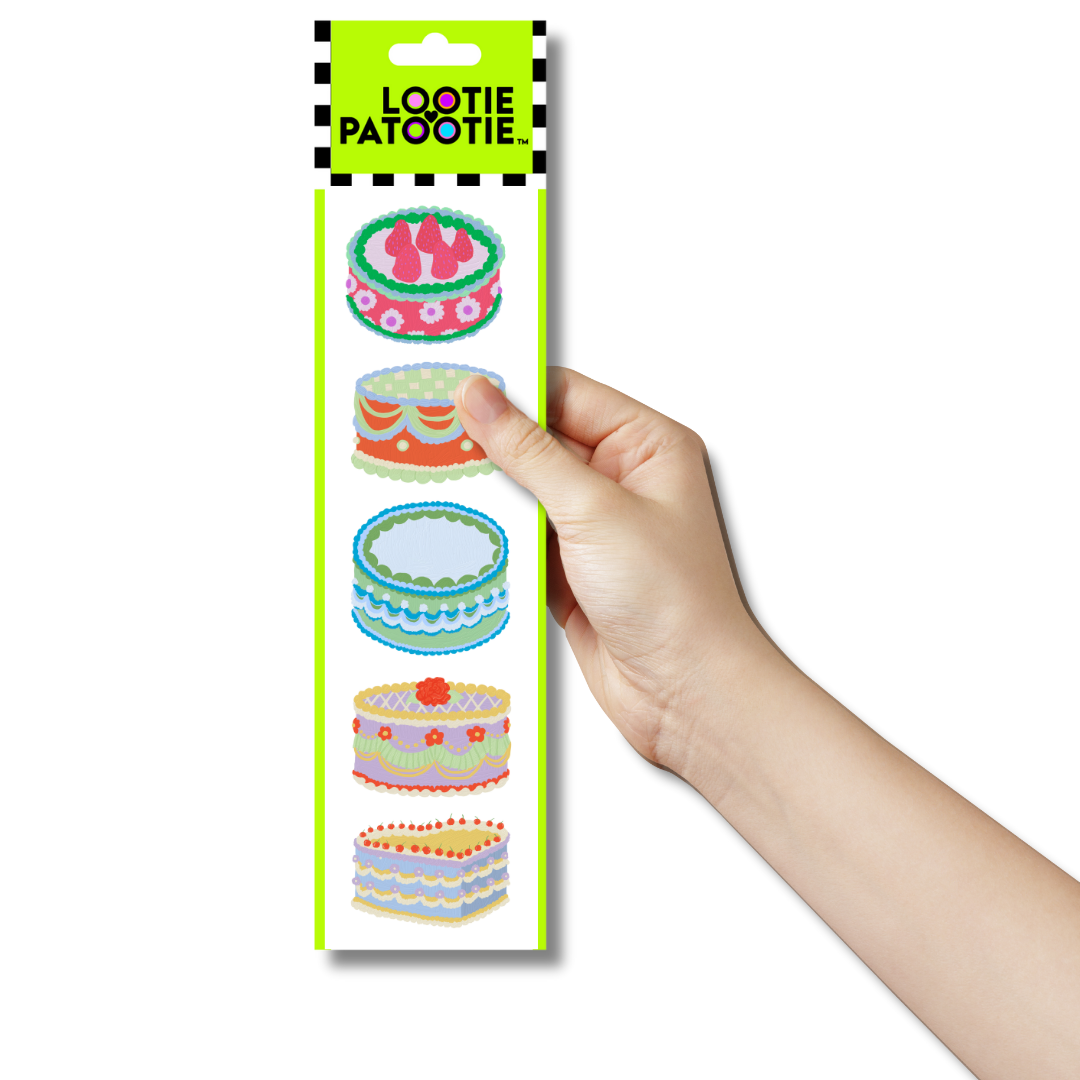 Bande d'autocollants Gâteaux