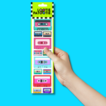 Bande d'autocollants cassettes