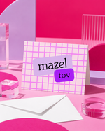 Pink Grid Mazel Tov