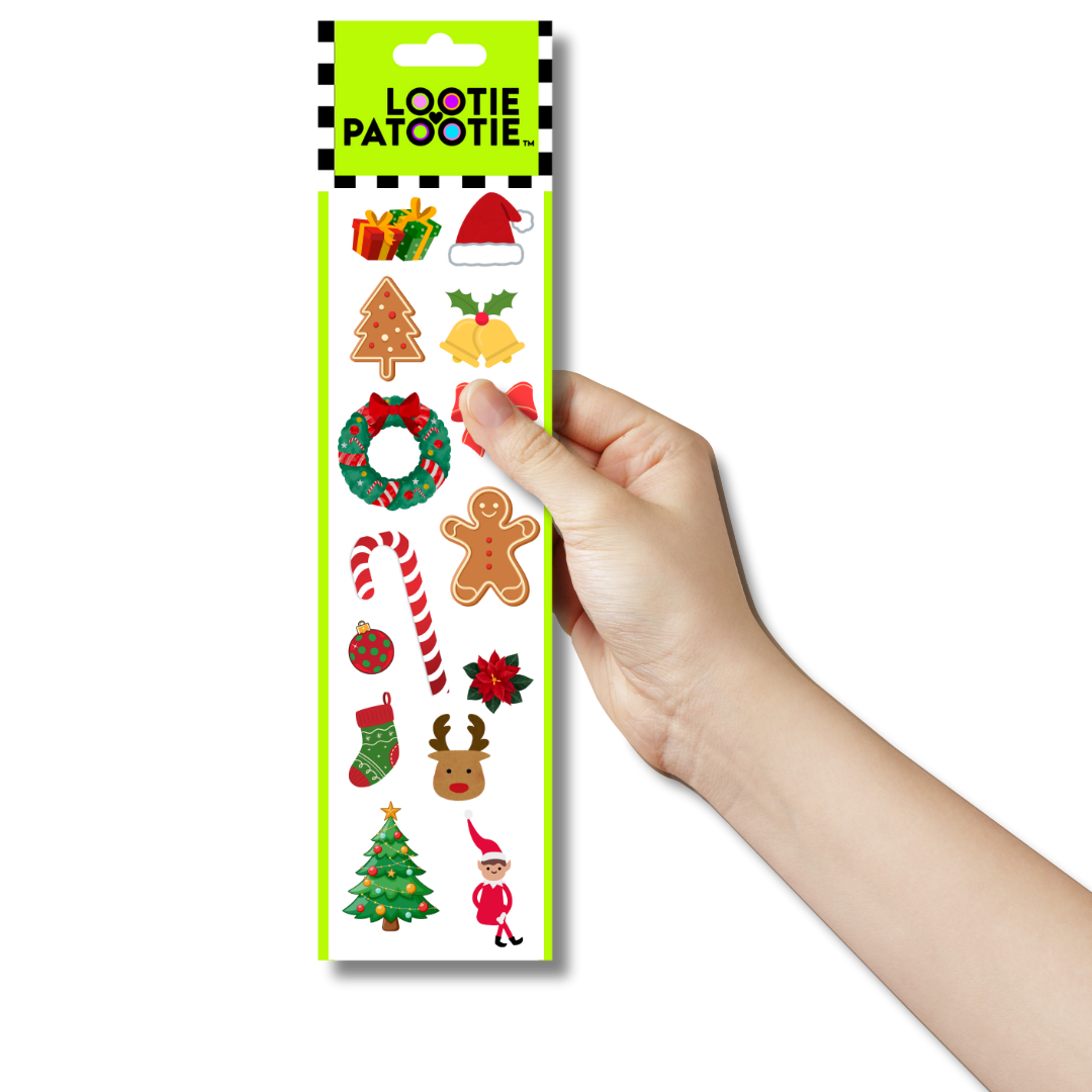 Bande d'autocollants de Noël