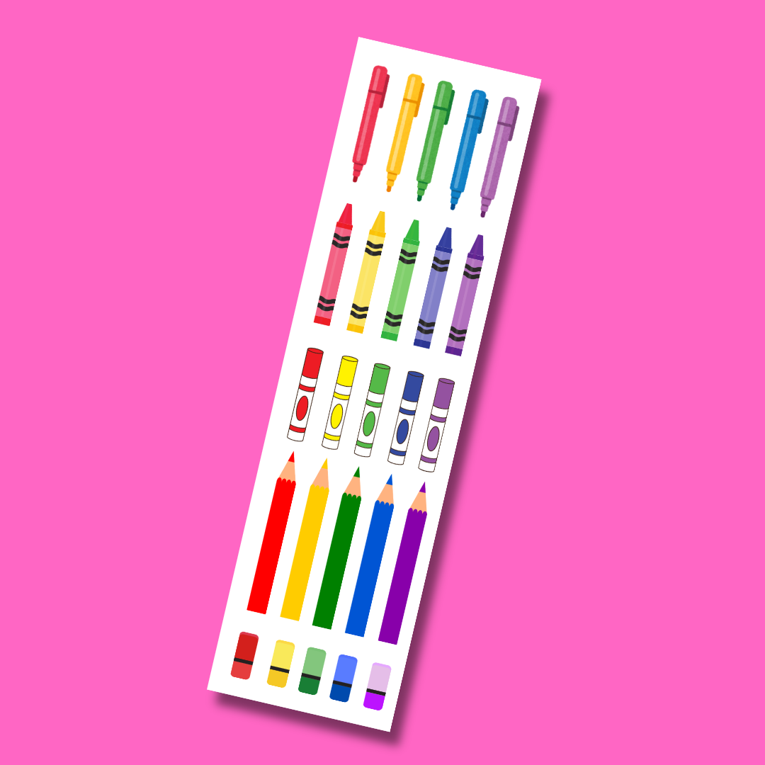 Bande de stickers « Colorer le monde »