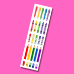 Bande de stickers « Colorer le monde »