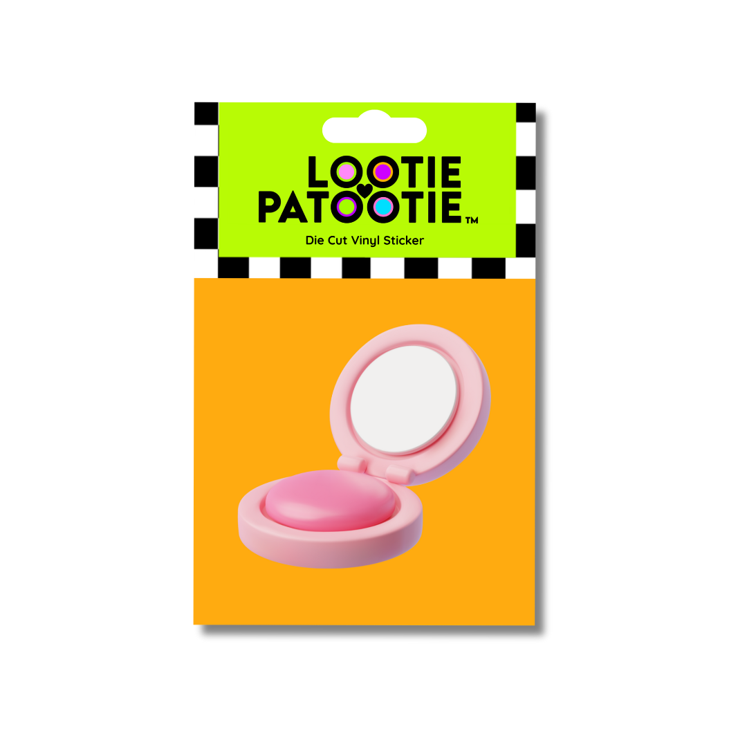 Autocollant de poudrier