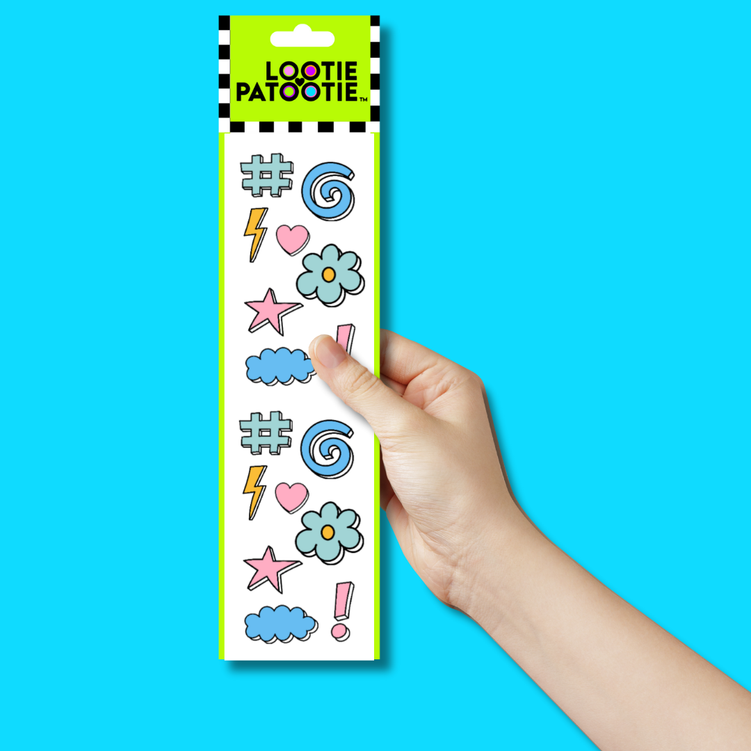 Bande de stickers d'exclamation