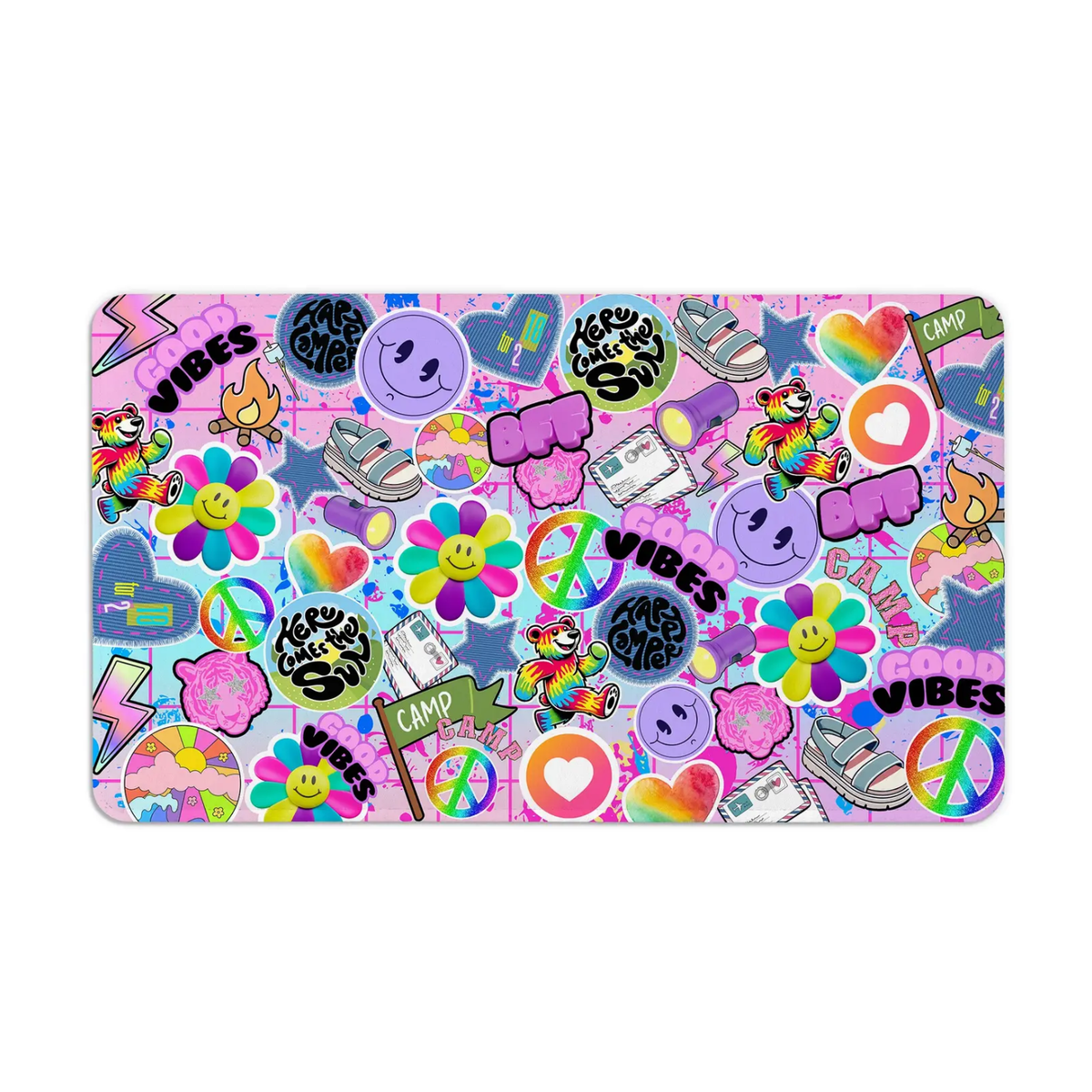 Tapis de sol ambiance hippie