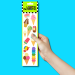 Bande de stickers friandises glacées