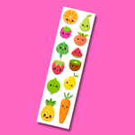 Bande de stickers Visages de fruits