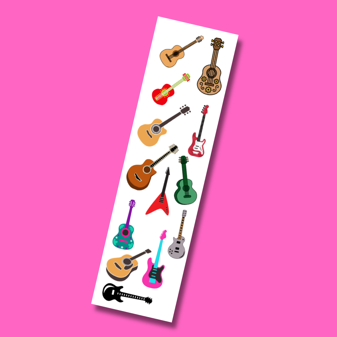 Bande d'autocollants pour guitares