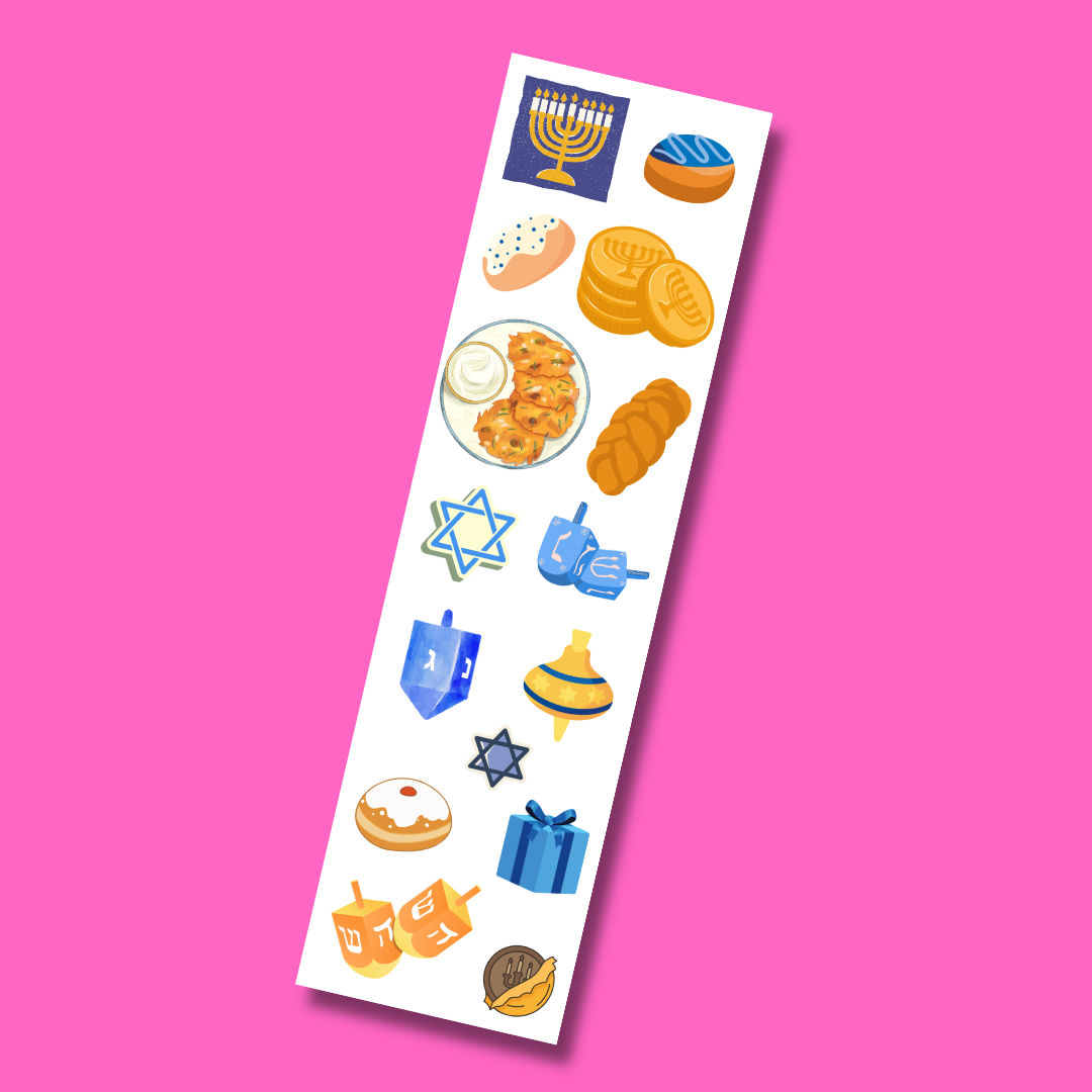 Bande de stickers Hanouka