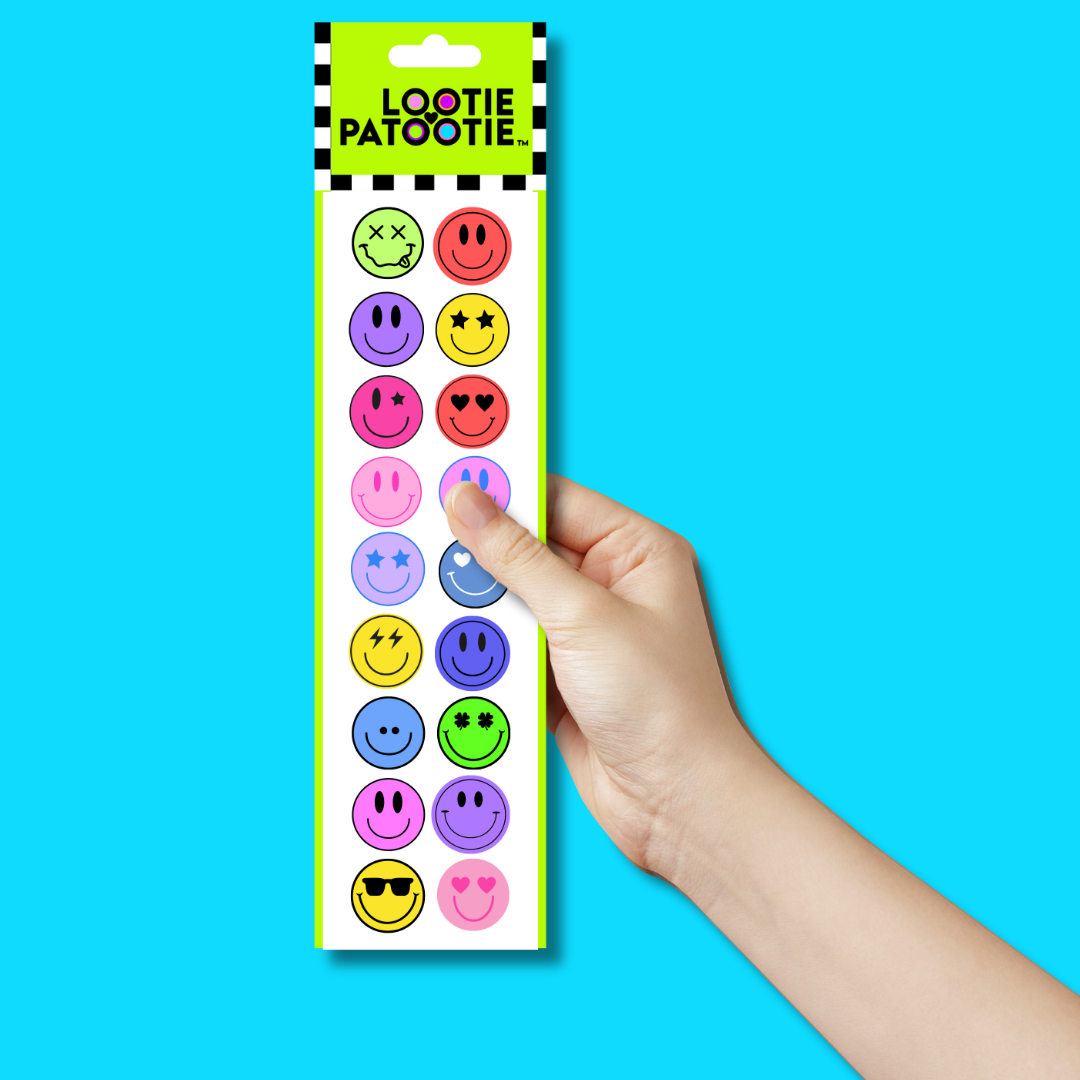 Bande d'autocollants « smiley »