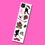 Bande d'autocollants de hockey