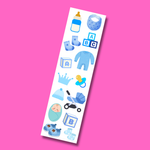 Bande de stickers « C'est un garçon »