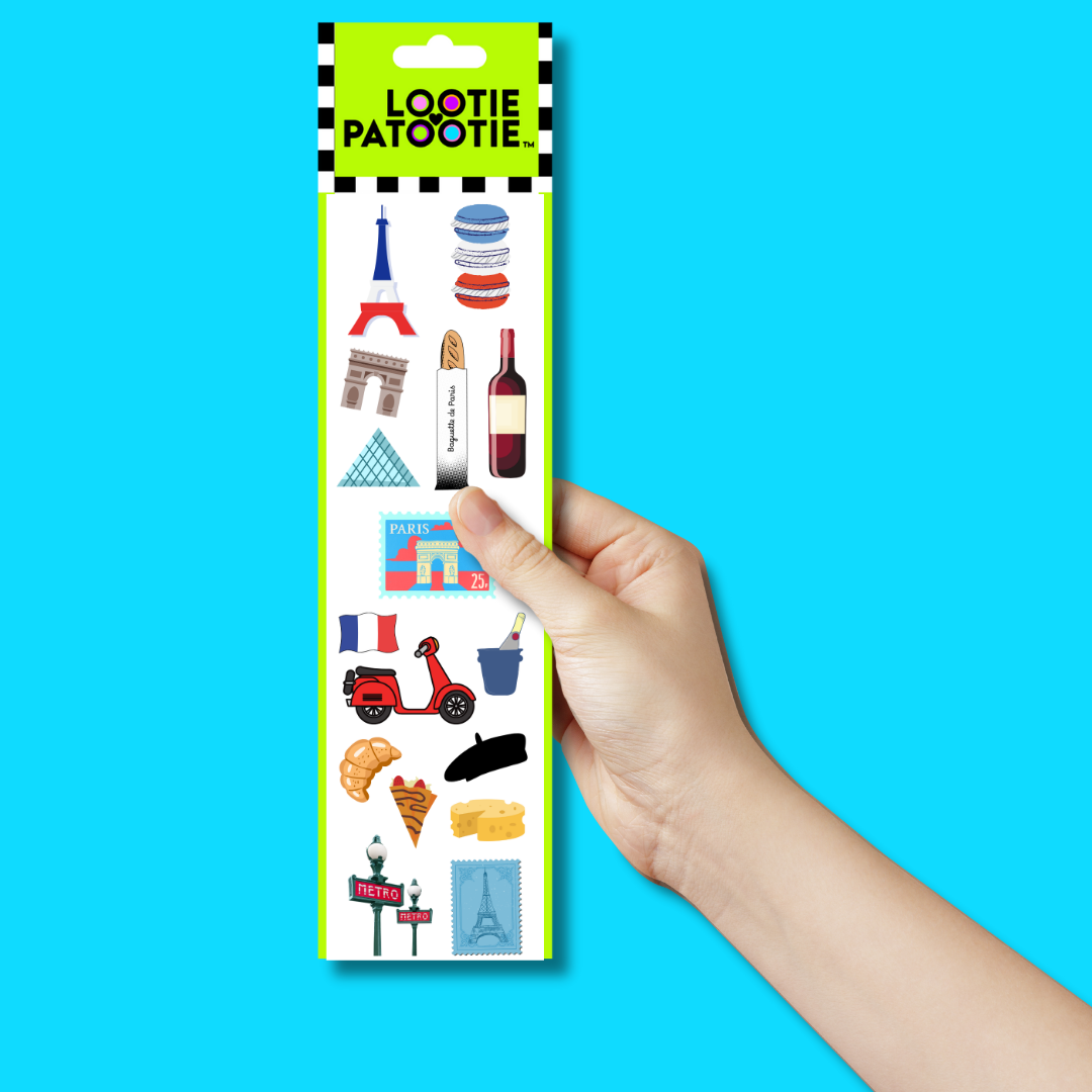 Bande de stickers J'aime Paris