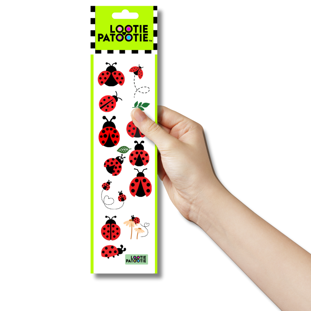 Bande d'autocollants Coccinelles