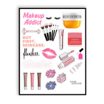 Planche d'autocollants « Makeup Addict »