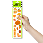 Bande d'autocollants orange