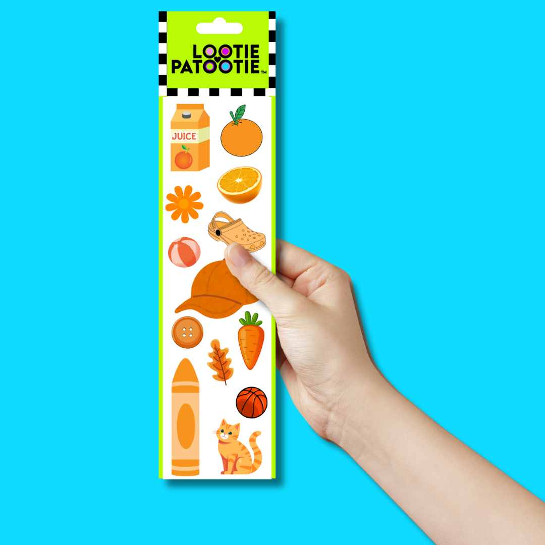 Bande d'autocollants orange