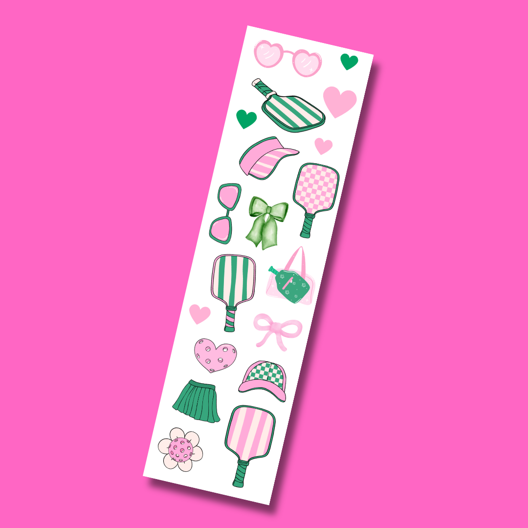 Bande de stickers pickleball