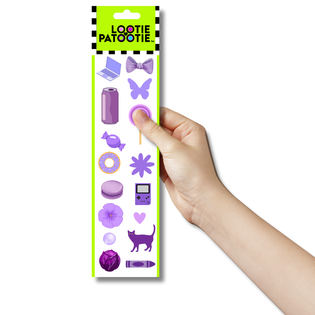 Bande autocollante violette