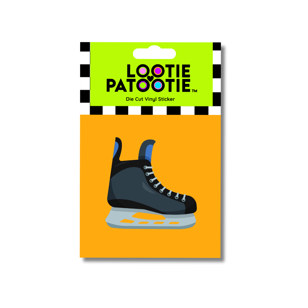 Autocollant de patin de hockey