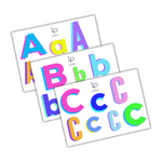 Autocollants lettres monogramme