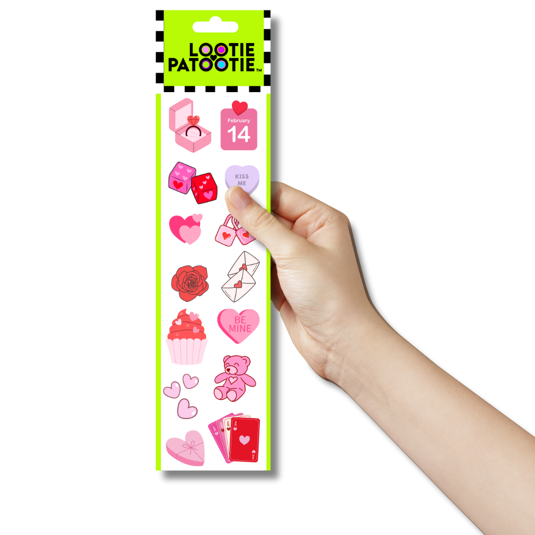 Bande de stickers Saint-Valentin