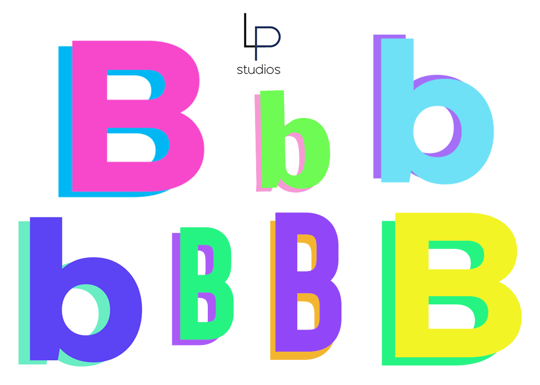Autocollants lettres monogramme