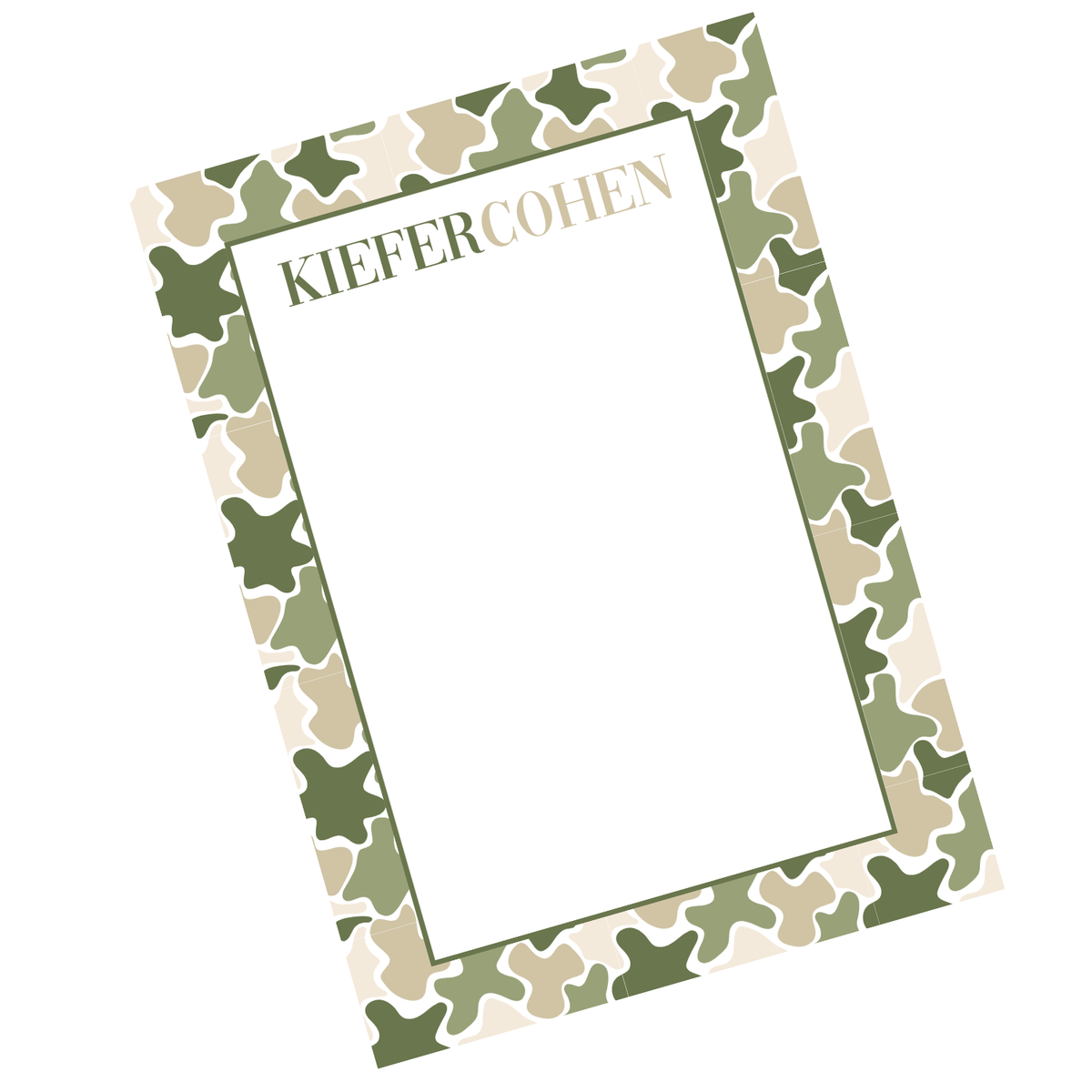 Papeterie Camouflage