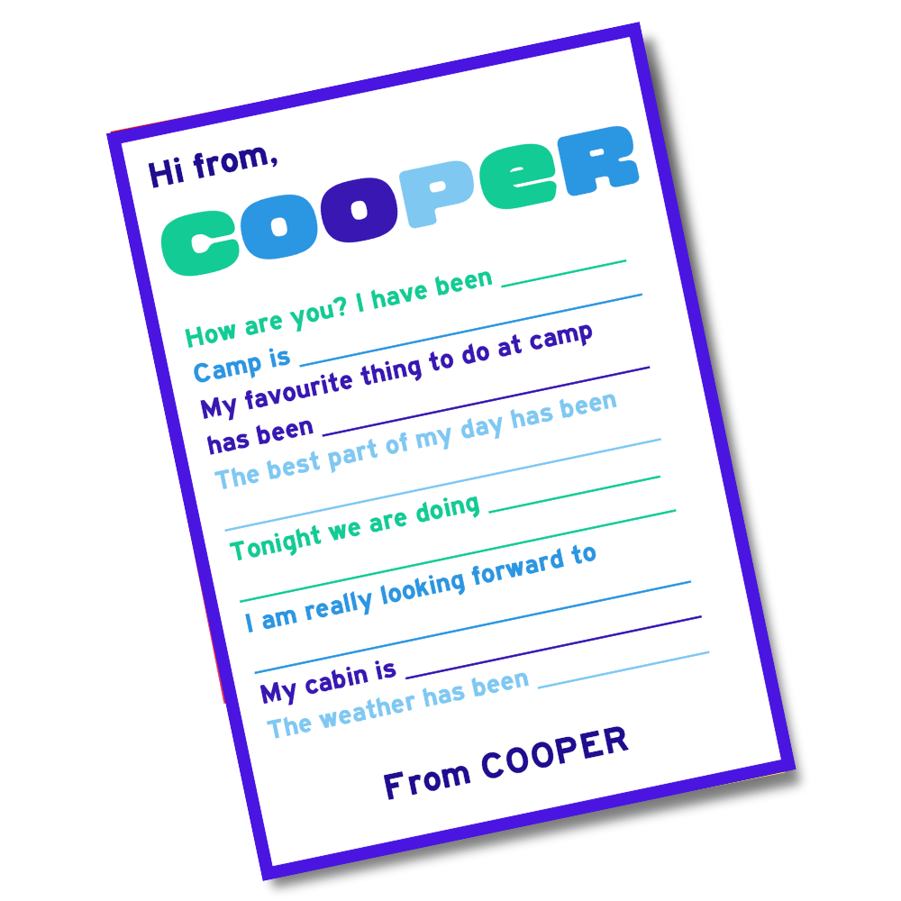 Papeterie vierge Cooper