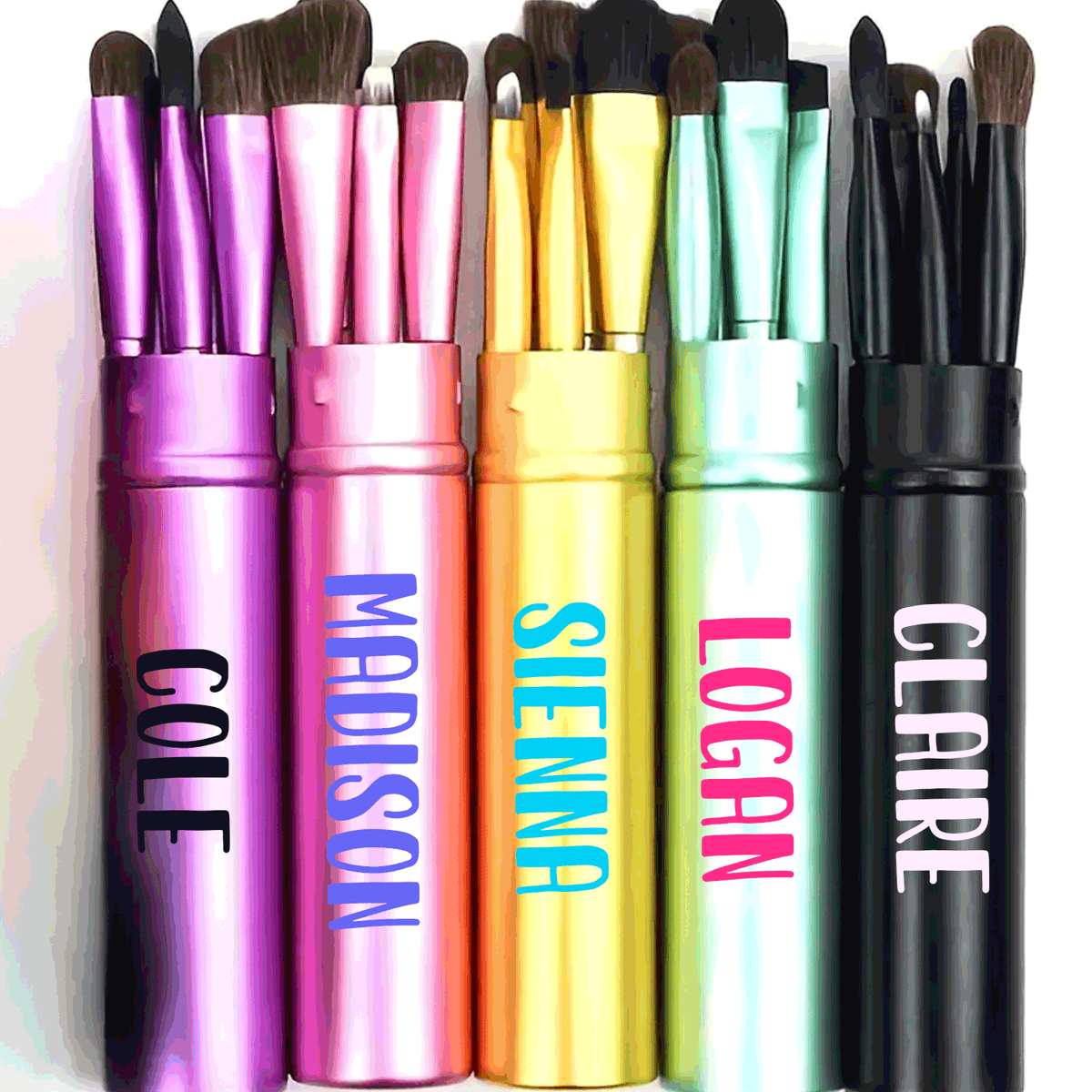 Tubes de pinceaux de maquillage personnalisés