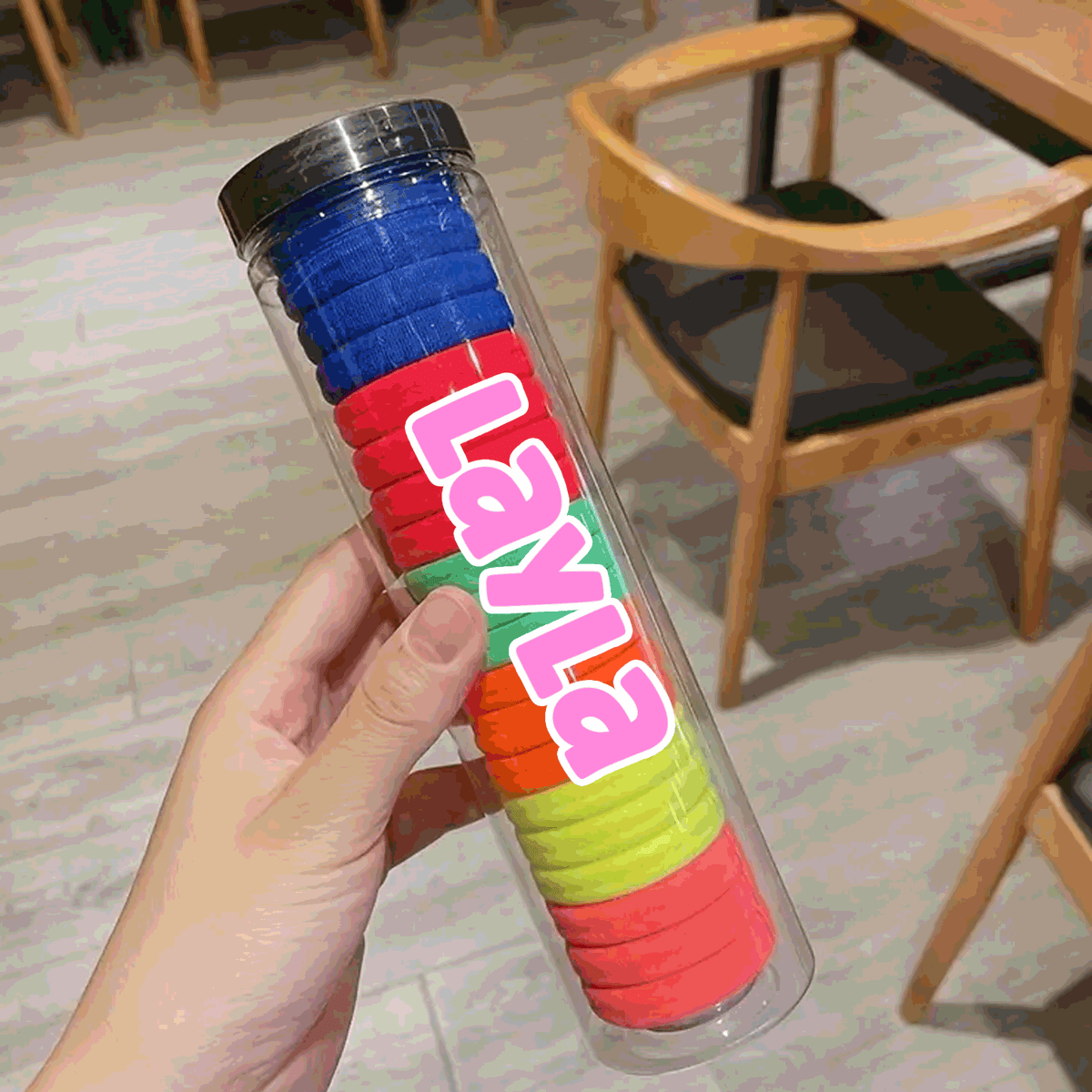 Custom Hair Tie Tube