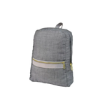 Grey Chambray Mini Backpack