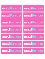 Autocollants d'étiquette nominative à blocs de couleurs