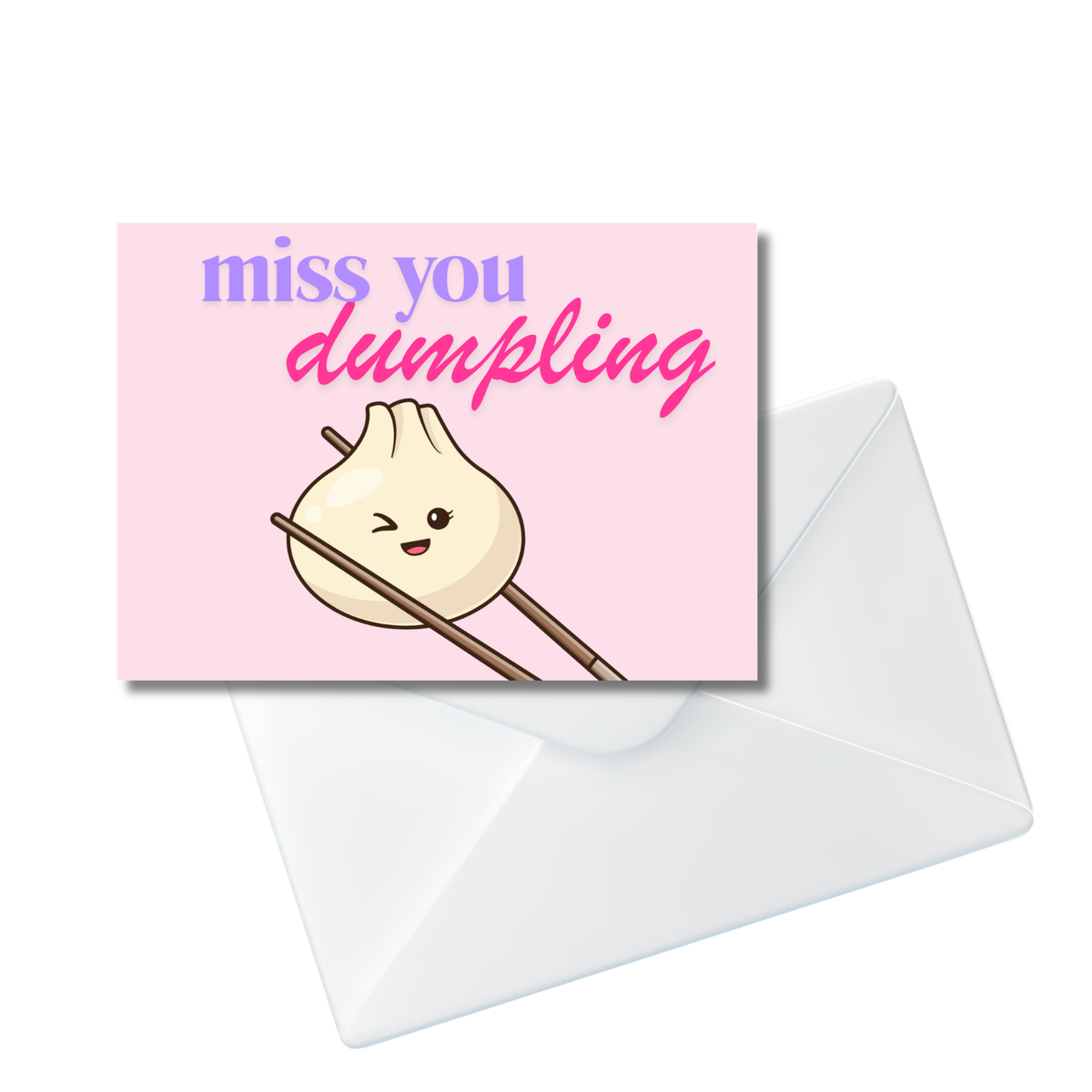 Miss You Dumpling Notecard