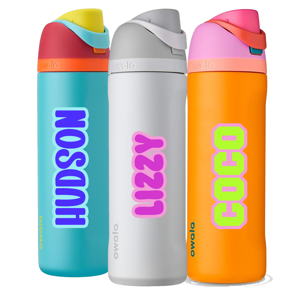 Bouteille Owala FreeSip personnalisée de 710 ml