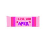 Tablette de chocolat de la Saint-Valentin personnalisée