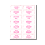 Étiquettes d'adresse de retour à motifs