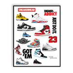 Planche d'autocollants « Show Me Your Jordans »